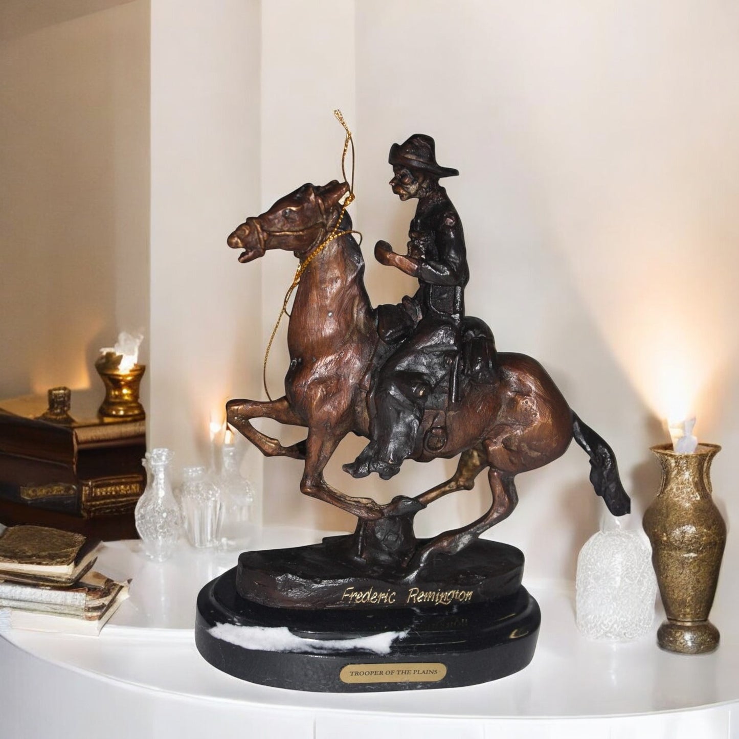 Trooper of the Plains Bronze Statue By Remington