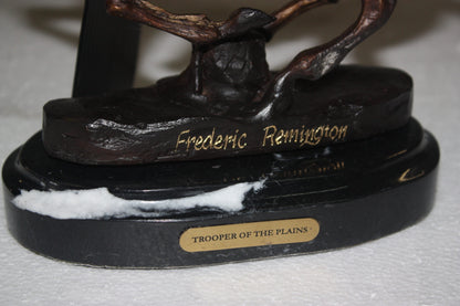 Trooper of the Plains Bronze Statue By Remington