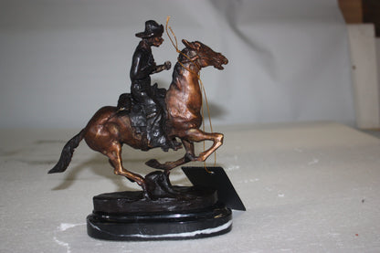 Trooper of the Plains Bronze Statue By Remington