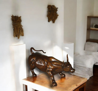 Bronze Wall Street Bull Small Statue
