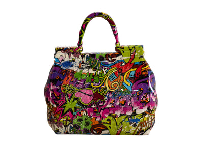 Graffiti Hand Bag Resin Statue 6" x 14" x 15"H