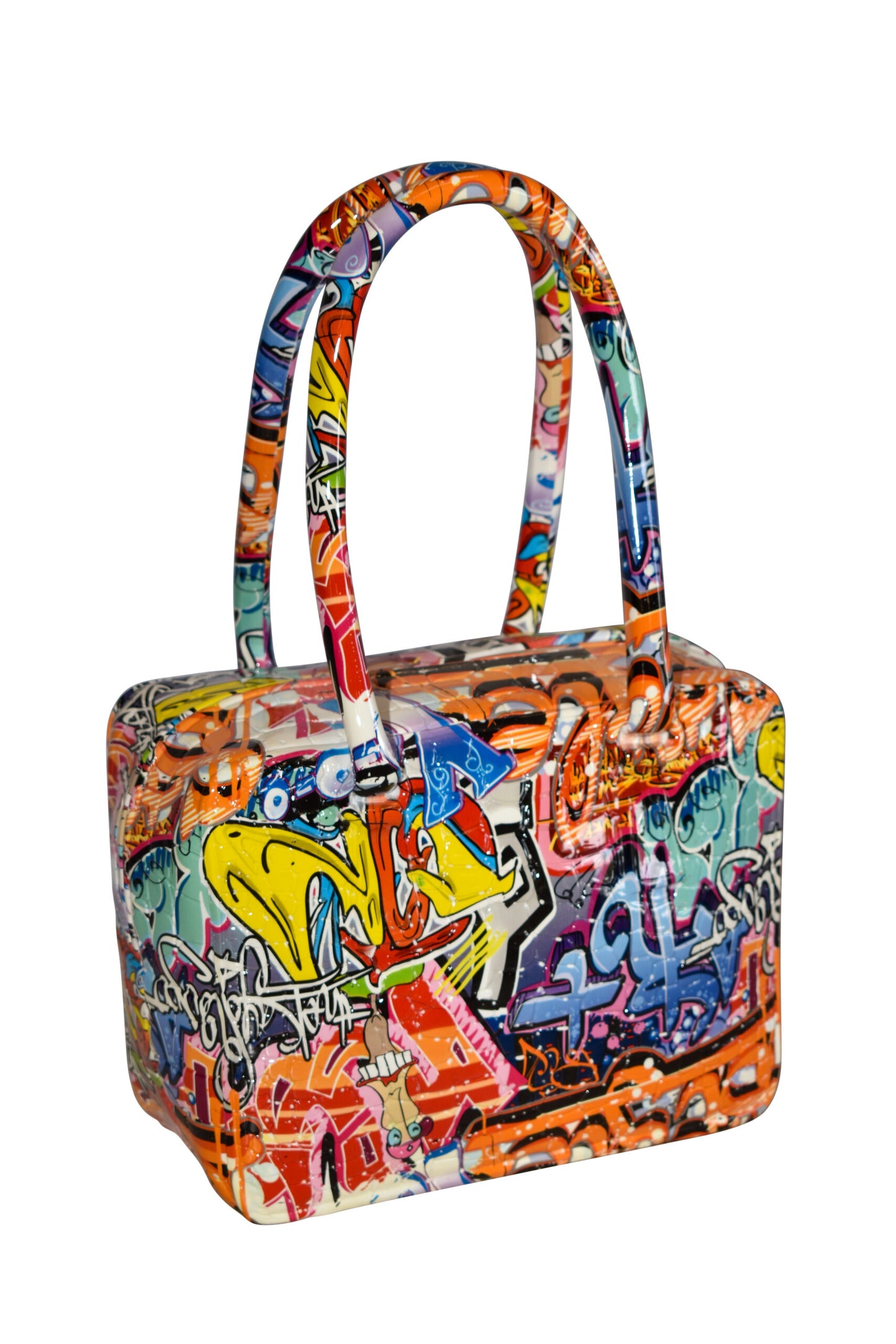 Graffiti Tote Bag Resin Statue 6" x 11" x 16"H