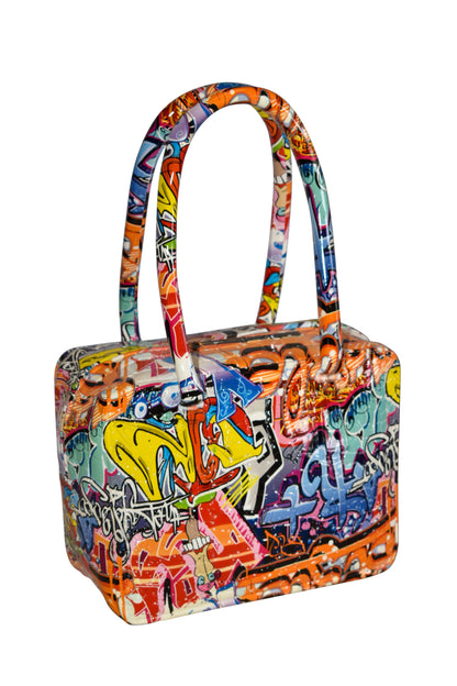 Graffiti Tote Bag Resin Statue 6" x 11" x 16"H
