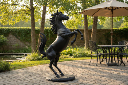 Ferrari Horse Bronze Statue Large -  Size: 26"L x 42"W x 61"H.