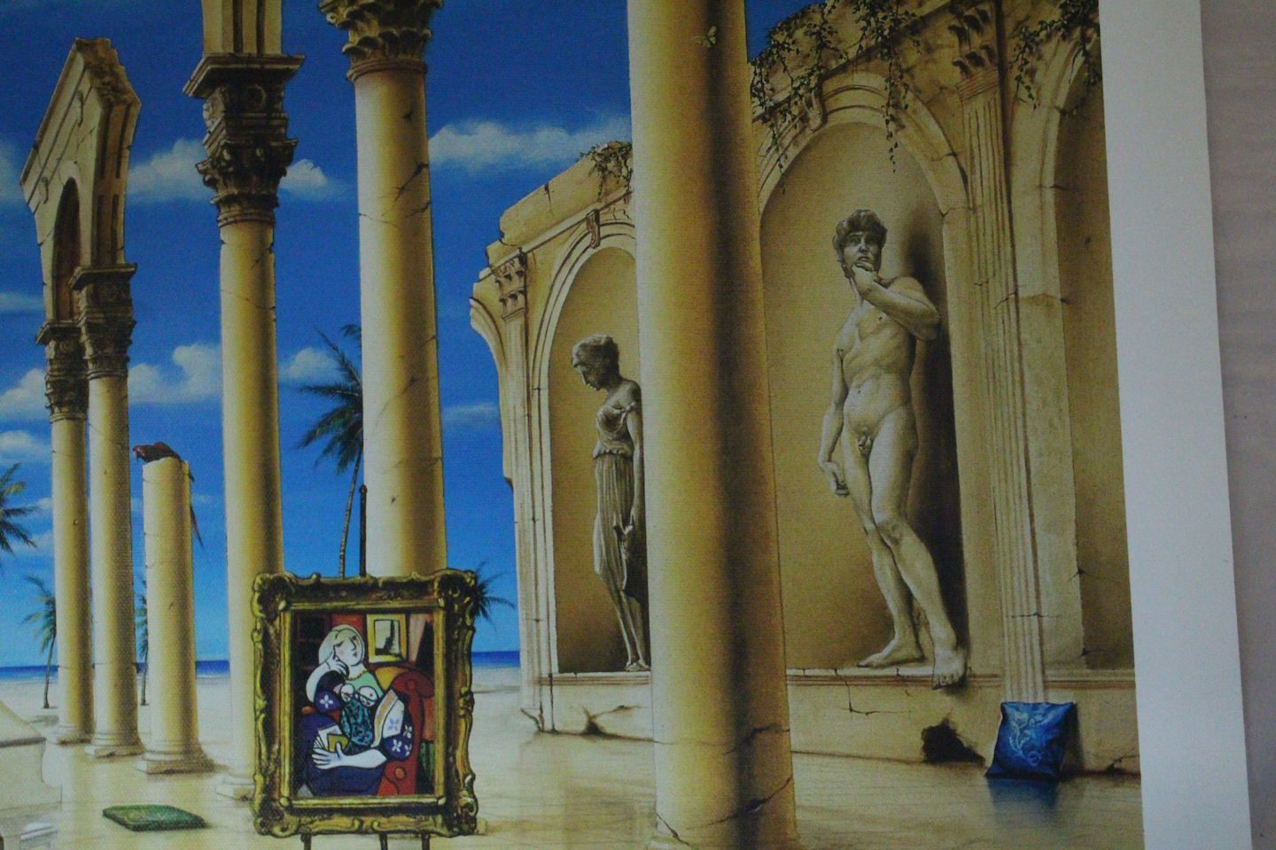 Orlando Quevedo Giclée - Ancient time Painting -  Size: 21"L x 13.5"W