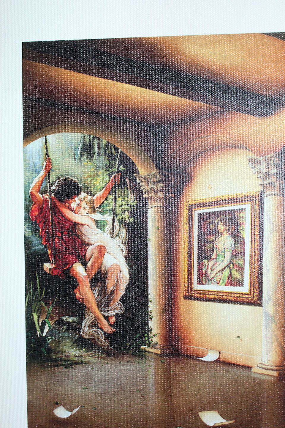 Orlando Quevedo Giclée - Lights of Love Painting -  Size: 21"L x 13.5"W