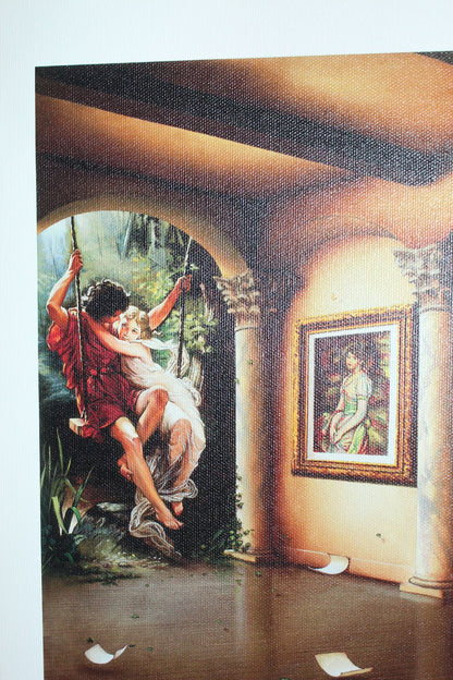 Orlando Quevedo Giclée - Lights of Love Painting -  Size: 21"L x 13.5"W