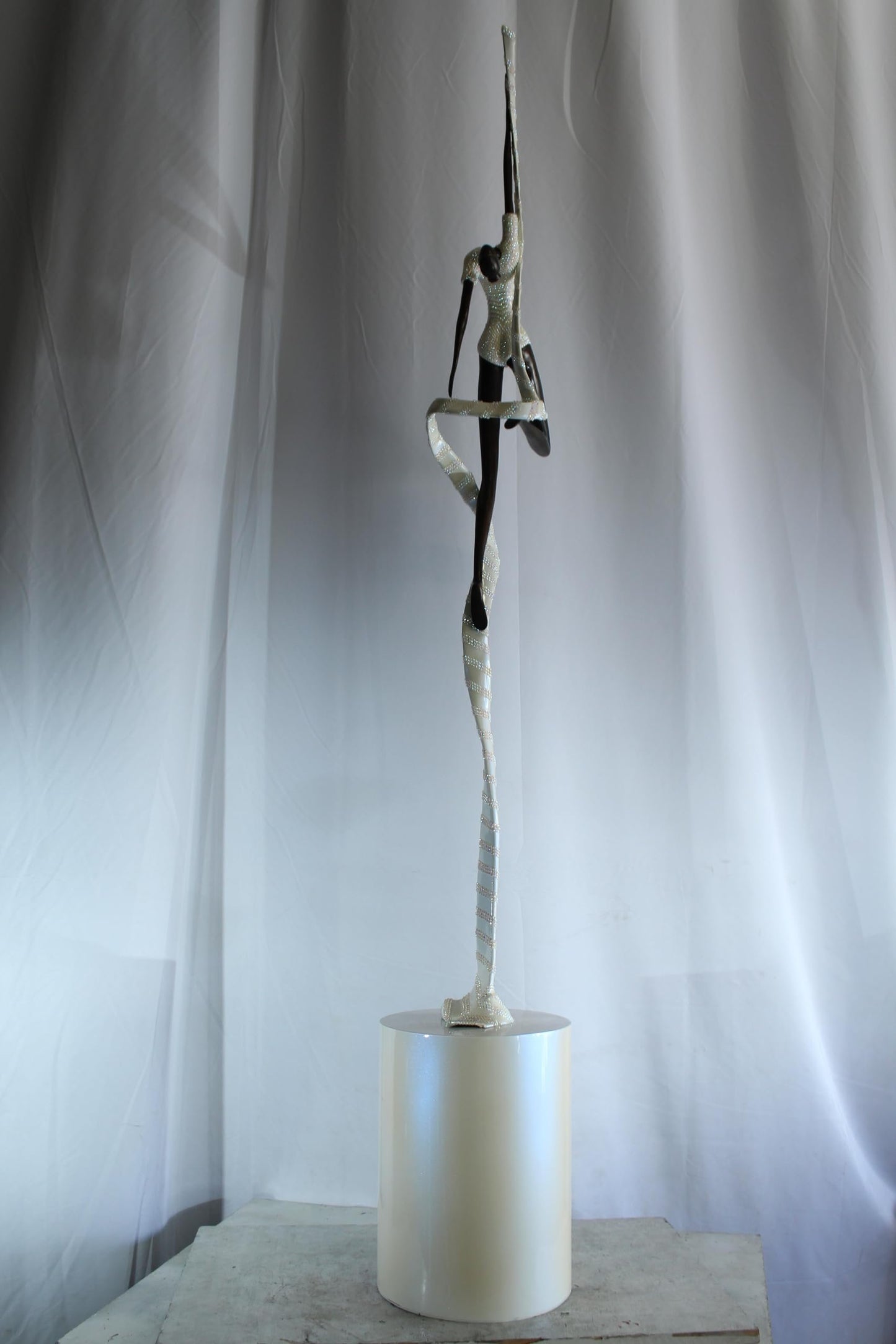 NIFAO Bronze Statue Tutu by Liliana Mendez Large Art Statue 17"x11"x82"H