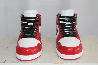 Oversized Red and White Nike Dunk Resin Statue 19" x 7" x 12"H