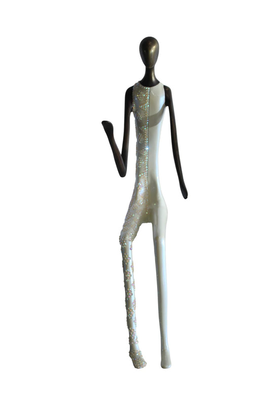 NIFAO Bronze Sculpture Fragments of Love by Liliana Mendez 10"x5"x20"H
