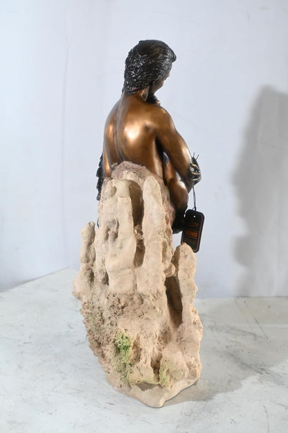 Manel Vidal Pasion Bronze Lovers Embrace Sculpture Ebano 11"x7"x20"H