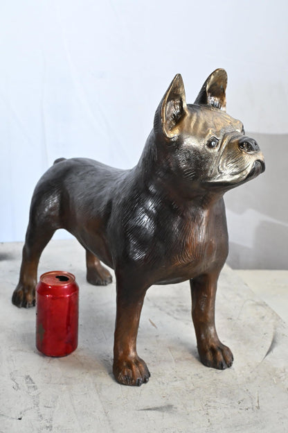 French Bulldog Bronze Statue Dog Figurine Sculpture 9"x20"x18"H