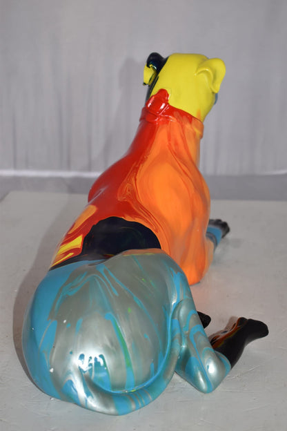 Modern Looking Greyhound Dog Statue Made of Resin Size: 19" x 9" x 12"H