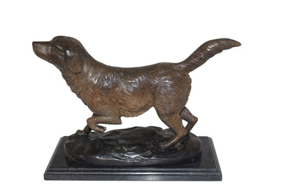 20" Labrador Dog Bronze Statue