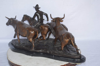 Stampede by Remington bronze statue - Size: 30"L x 17"W x 15"H.