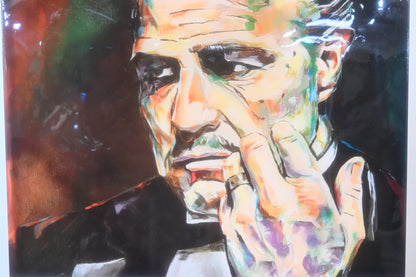 Godfather Vito Corleone Pop Art Resin Covered Canvas 40"x40"