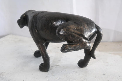 Funny Peeing Hound Dog Statue Lifting Leg Aluminum Decor 16"x7"x9"H
