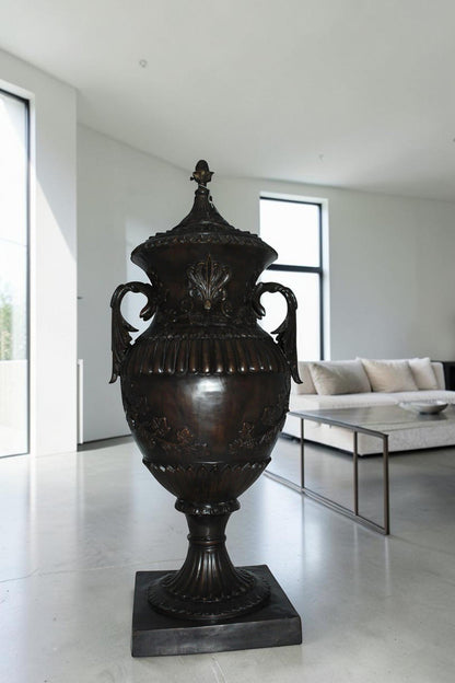 Vase - spirit large Bronze Statue -  Size: 21"L x 16"W x 48.5"H.