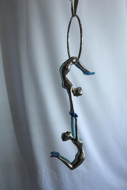 NIFAO Bronze Sculpture in The Ring of Light by Liliana Mendez 9"x9"x28"H