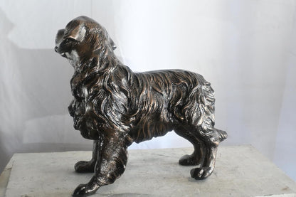 Standing Golden Retriever Handcrafted Aluminum Dog Decor 23"x12"x21"H