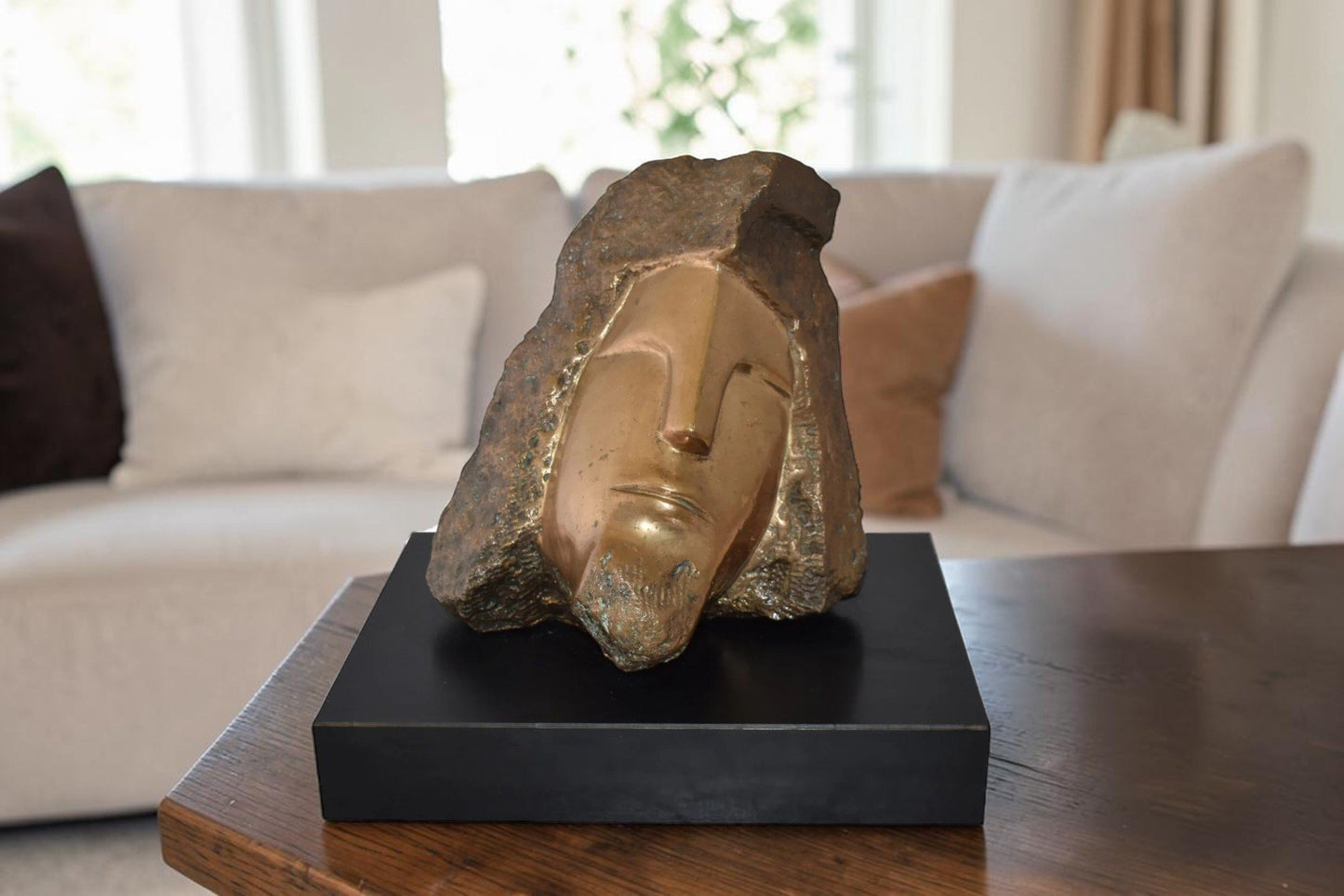 Original Marilyn Newman Bronze Statue Titled the Pharoah Size: 40" x 27" x 23"H