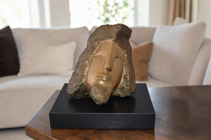 Original Marilyn Newman Bronze Statue Titled the Pharoah Size: 40" x 27" x 23"H