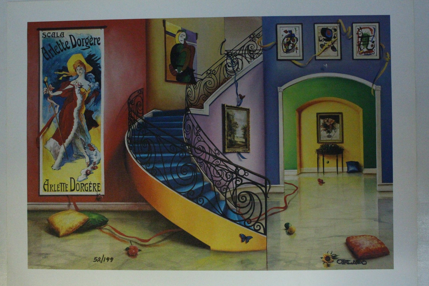 Orlando Quevedo Limited Edition Giclée - Moments with You - Size: 21" L x 13.5" W.