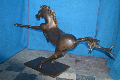 Original 2 of 9 Horse Statue by Attilio de Luca -  Size: 68"L x 19"W x 58"H