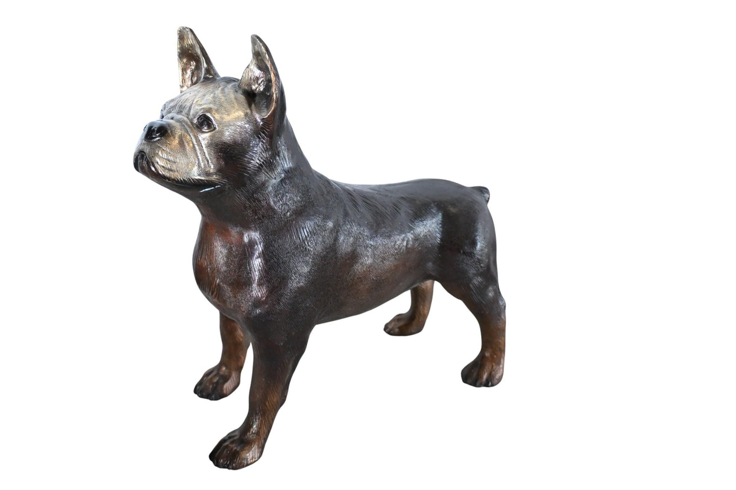 French Bulldog Bronze Statue Dog Figurine Sculpture 9"x20"x18"H