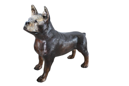 French Bulldog Bronze Statue Dog Figurine Sculpture 9"x20"x18"H
