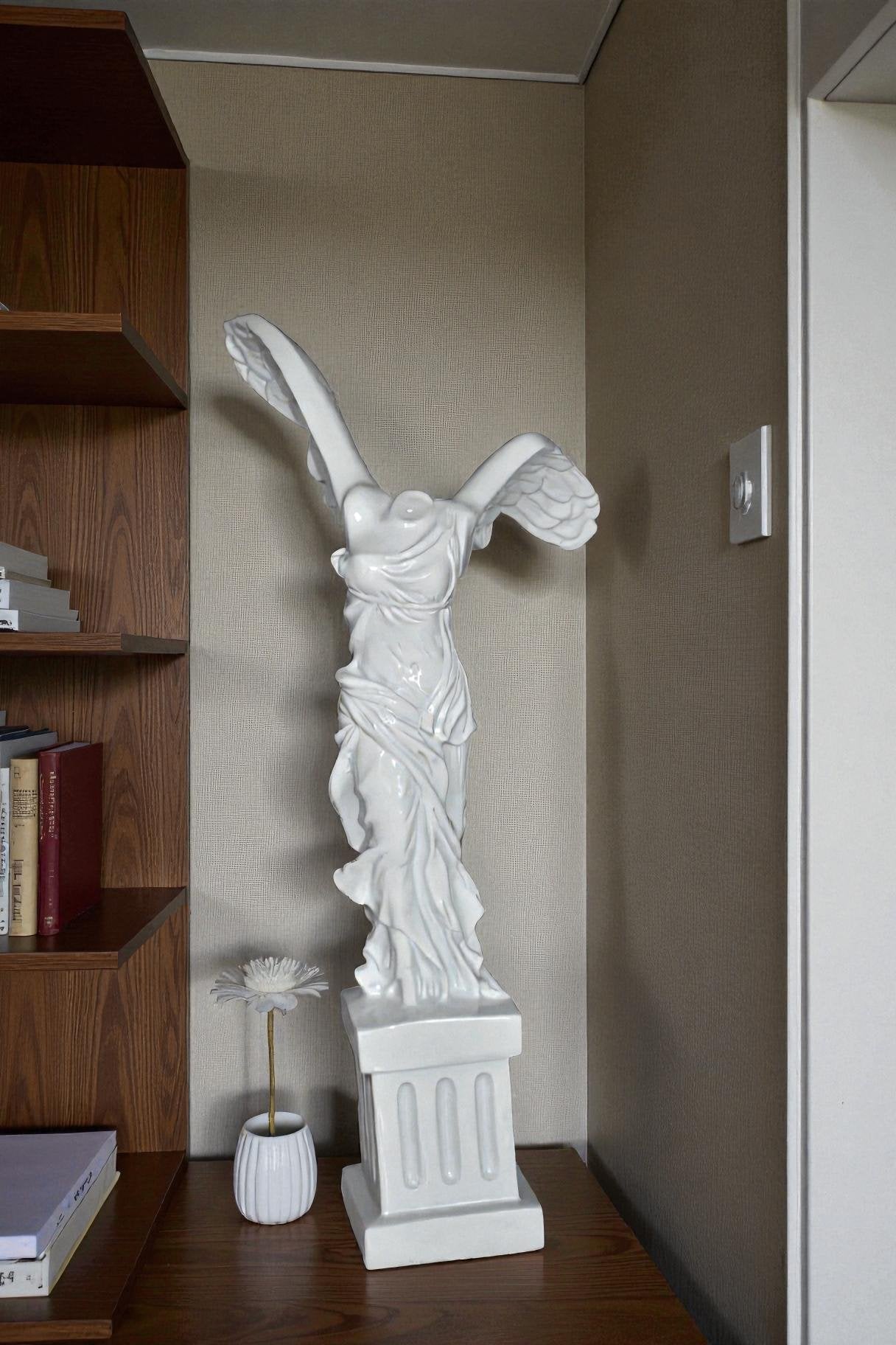 Winged Victory Nike of Samothrace Statue Made of Resin Size: 6" x 6" x 14"H