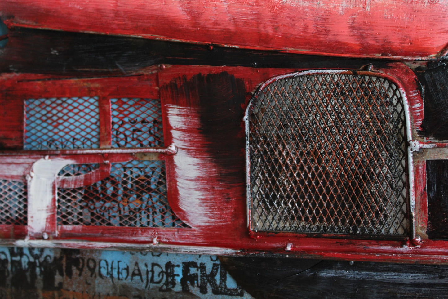 NIFAO Ferrari Formula One Inspired Red Racing Car 3D Metal Art 79" x 2" x 40"H