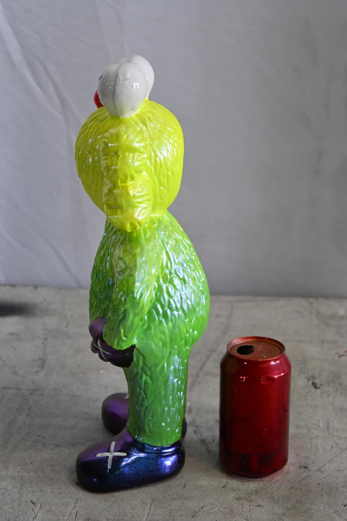 NIFAO Green Monster Character Resin Figurine Statue Andres Mendez 8"x4"x14"H