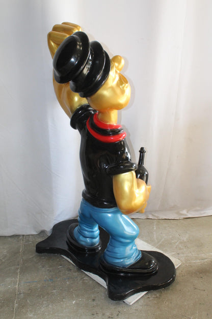 Fiberglass Poppey Statue, Iconic and Majestic in Black Shirt 40" x 24" x 60"H