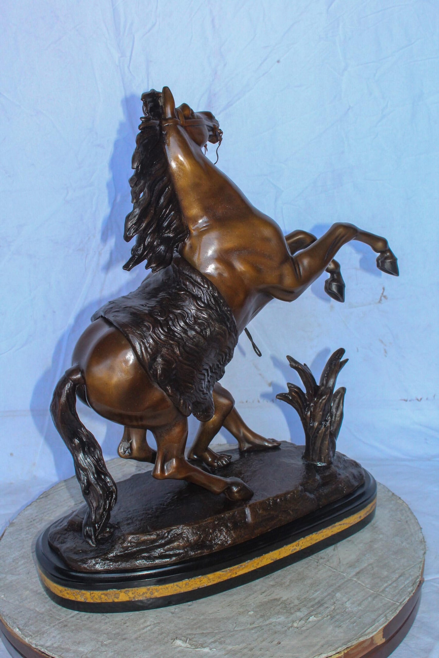 Guillaume Coustou Replica of Marley Horse Bronze Statue 20" x 10" x 25"H