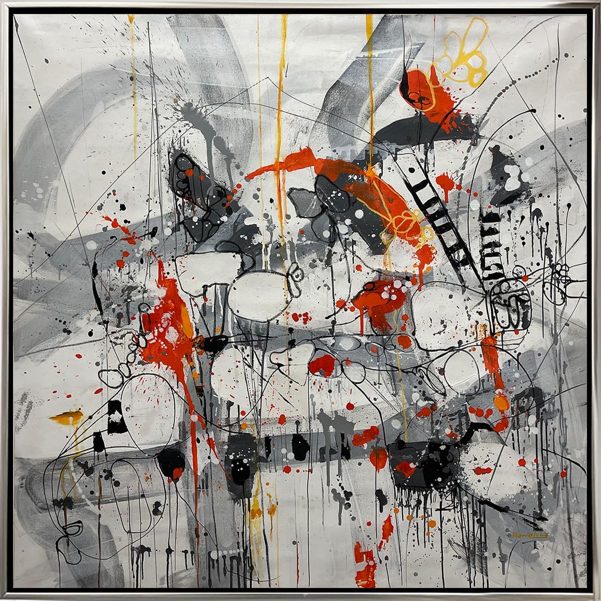 NIFAO Mesmerizing Art Incent Fire by Mario Luca Limited Edition 41"x41"