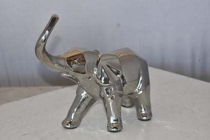 Modern Art Ceramic Elephant Statue Size: 15" x 14" x 10"H