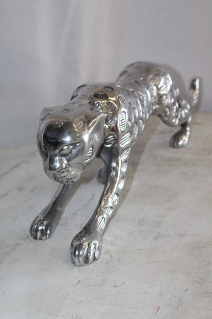 Aluminum Jaguar Statue, Graceful Elegance for Your Home Décor 24" x 4" x 7"H