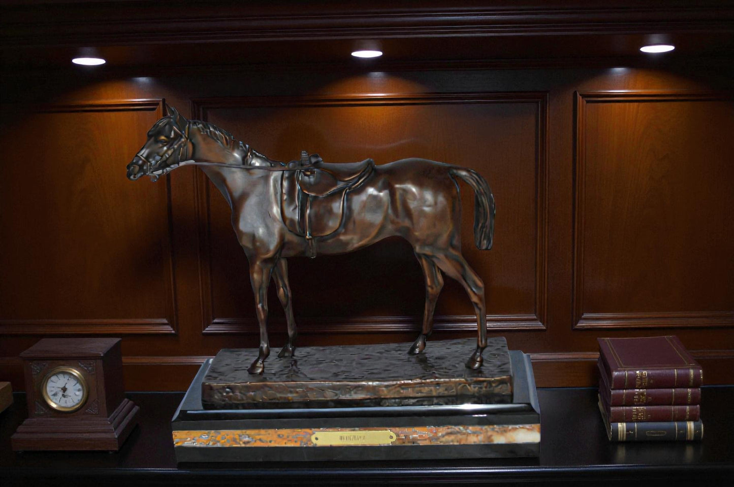 Horse Statue, Jules Moigniez Replica - Size: 14"L x 6"W x 12"H.