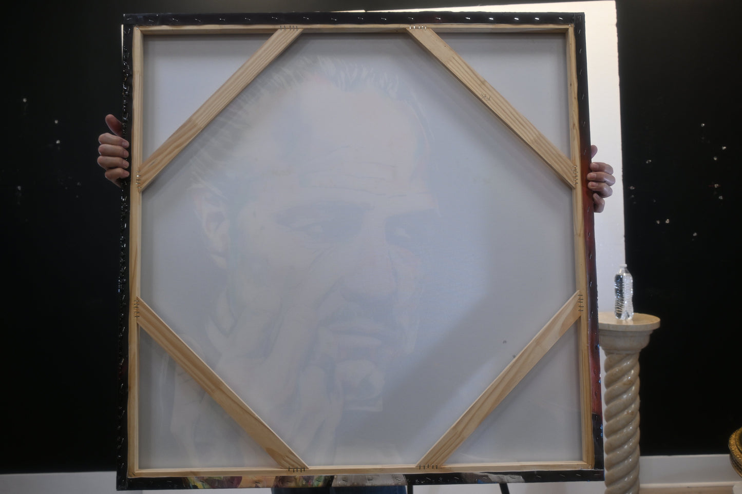 Godfather Vito Corleone Pop Art Resin Covered Canvas 40"x40"