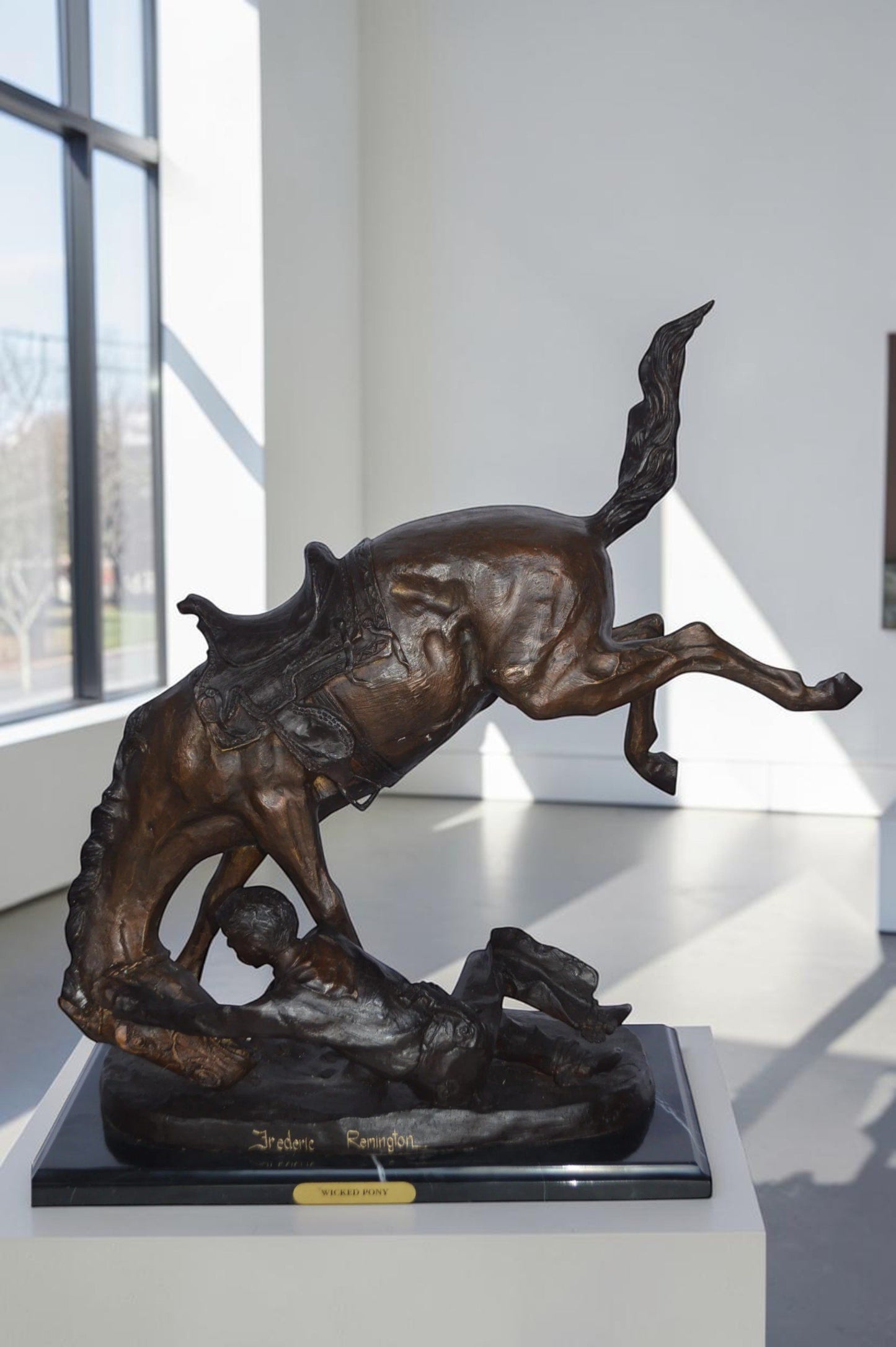 Wicked Pony by Remington Bronze Statue -  Size: 17"L x 11"W x 22"H.