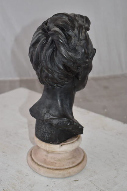 Replica of Abraham Lincoln by Leonardo Volk Plaster Cast Statue  6" x 7" x 13"H