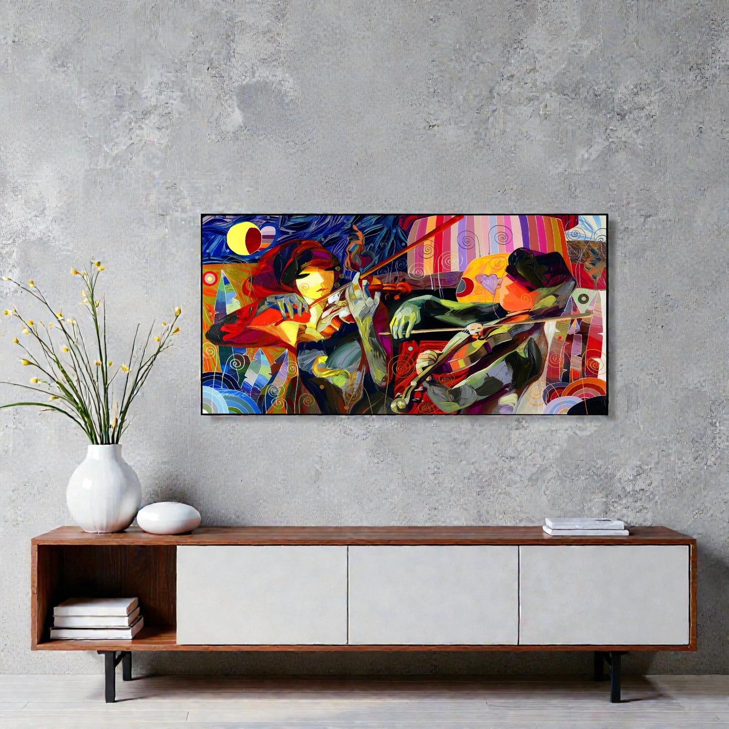NIFAO Limited Edition Duet by Tadeo Zavaleta Art 54"x28"