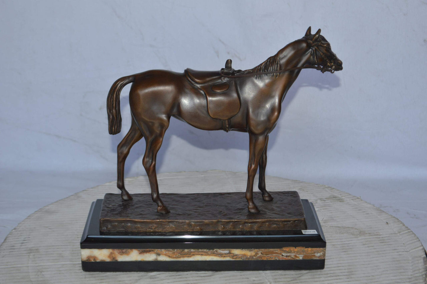 Horse Statue, Jules Moigniez Replica - Size: 14"L x 6"W x 12"H.