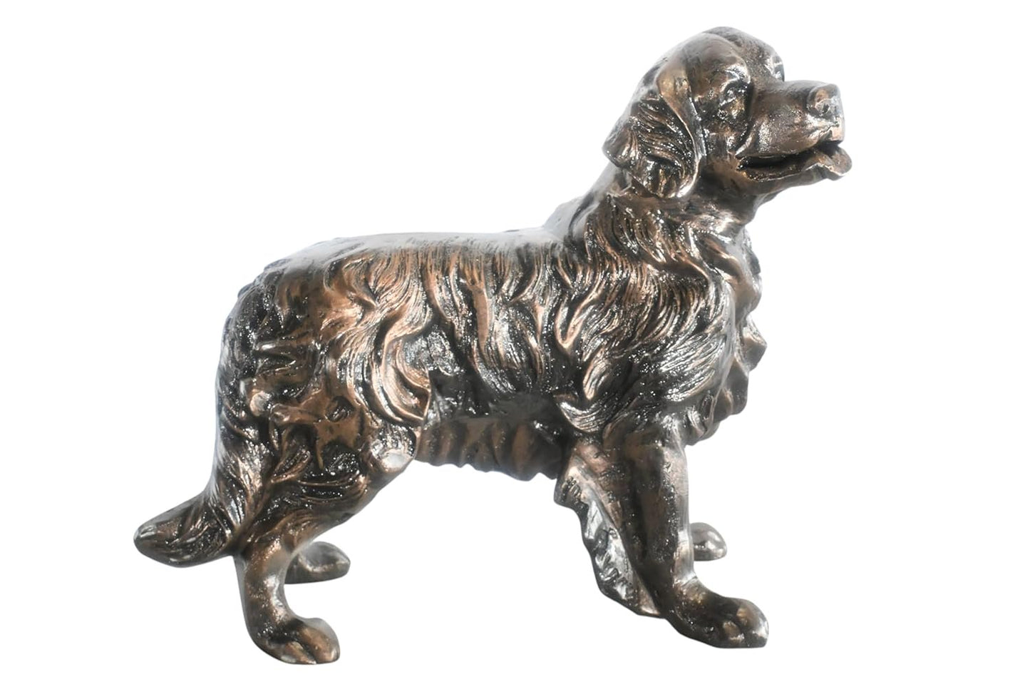 Standing Golden Retriever Handcrafted Aluminum Dog Decor 23"x12"x21"H