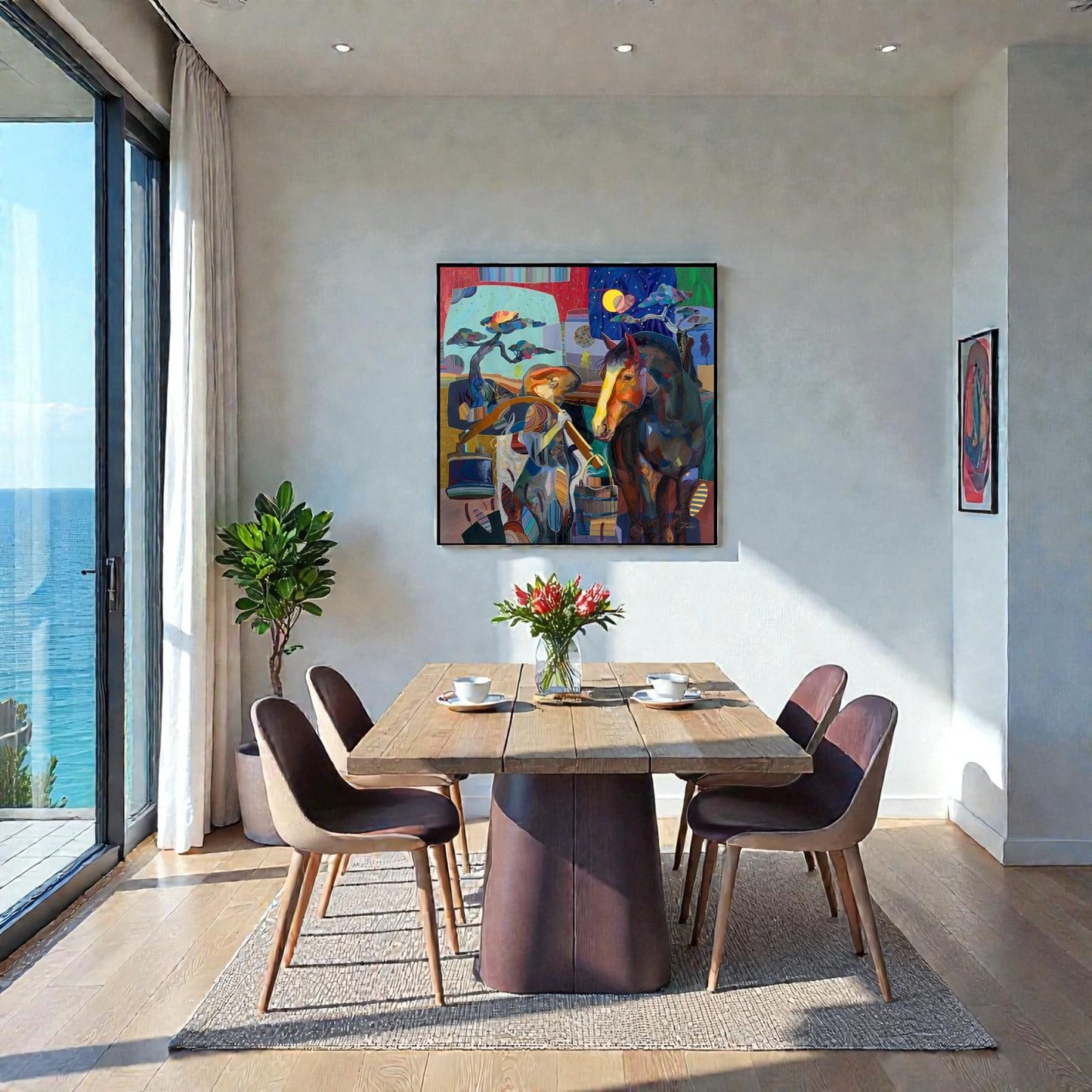 NIFAO Limited Edition Casi de Noche by Zavaleta Art 34"x34"
