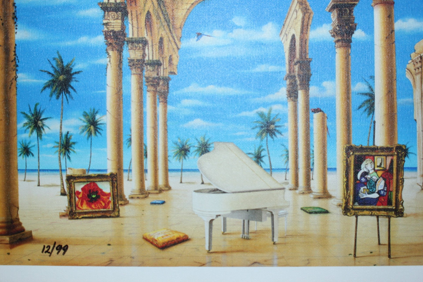 Orlando Quevedo Giclée - Ancient time Painting - Size: 21"L x 13.5"W