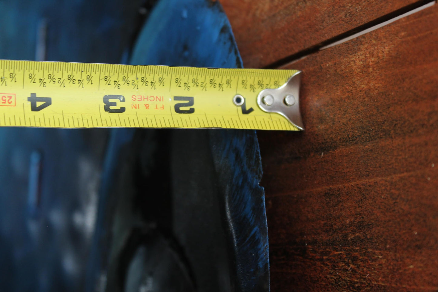 NIFAO 1930s Ford Coupe Inspired Blue Car 3D Metal Wall Art on Wood 79" x 2" x 40"H