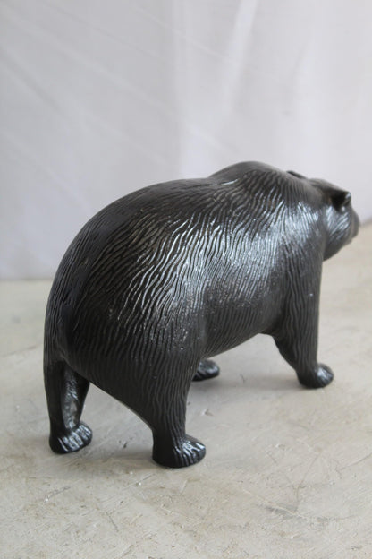 Aluminum Small Bear Sculpture, Majesty for Your Space 11" x 4" x 7"H