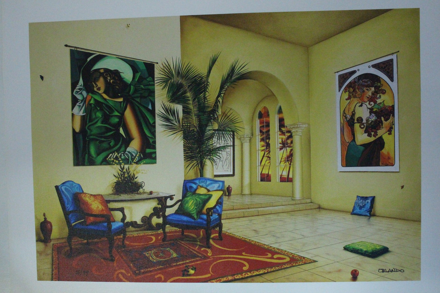 Orlando Quevedo Limited Edition Giclée - Magic Dreams II - Size: 21" L x 13.5" W.